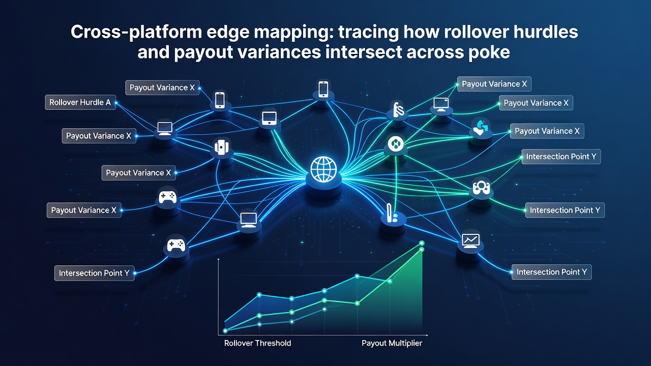 Chart comparing payout variances and rollover multipliers across bingo, poker, and racing pools