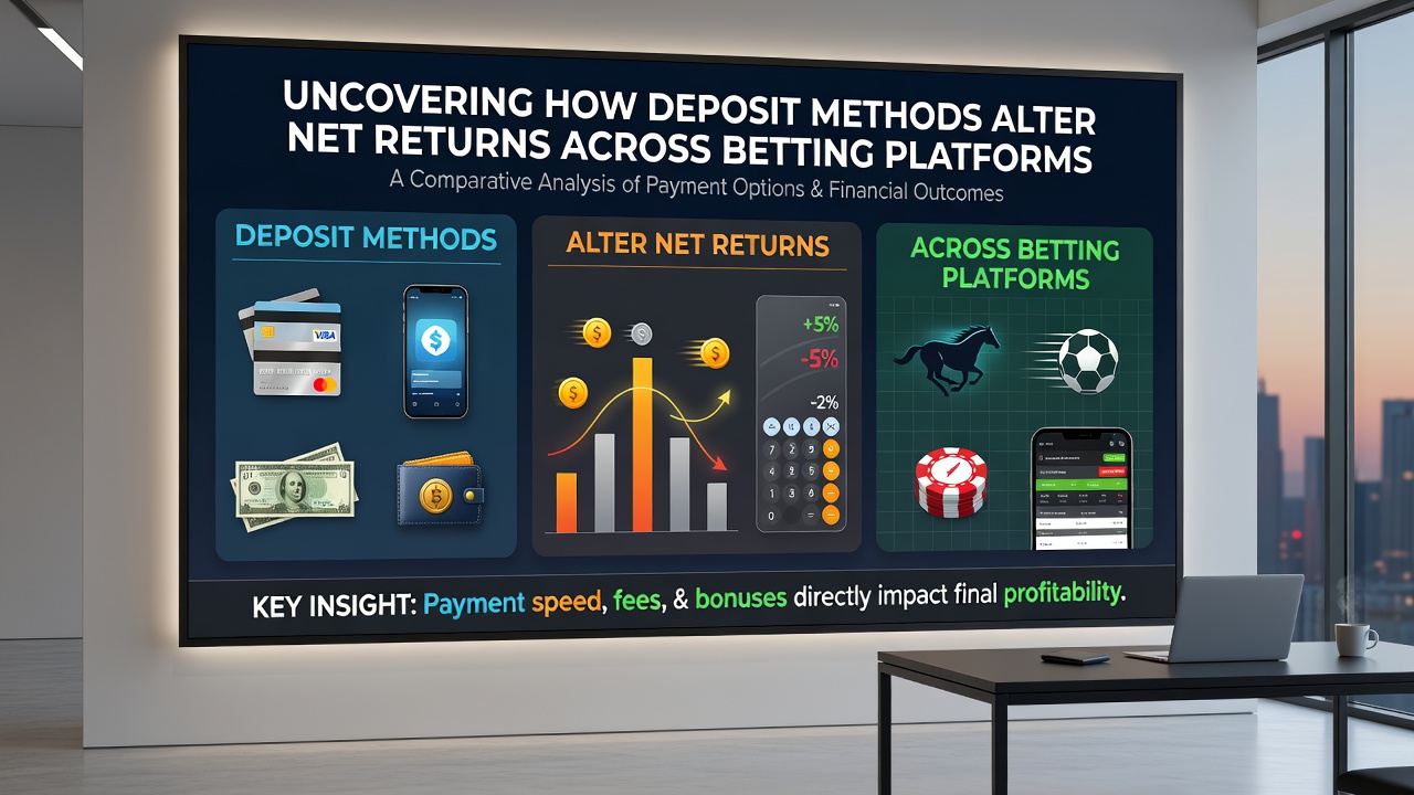 Infographic illustrating how different deposit methods affect net returns through fees and timing
